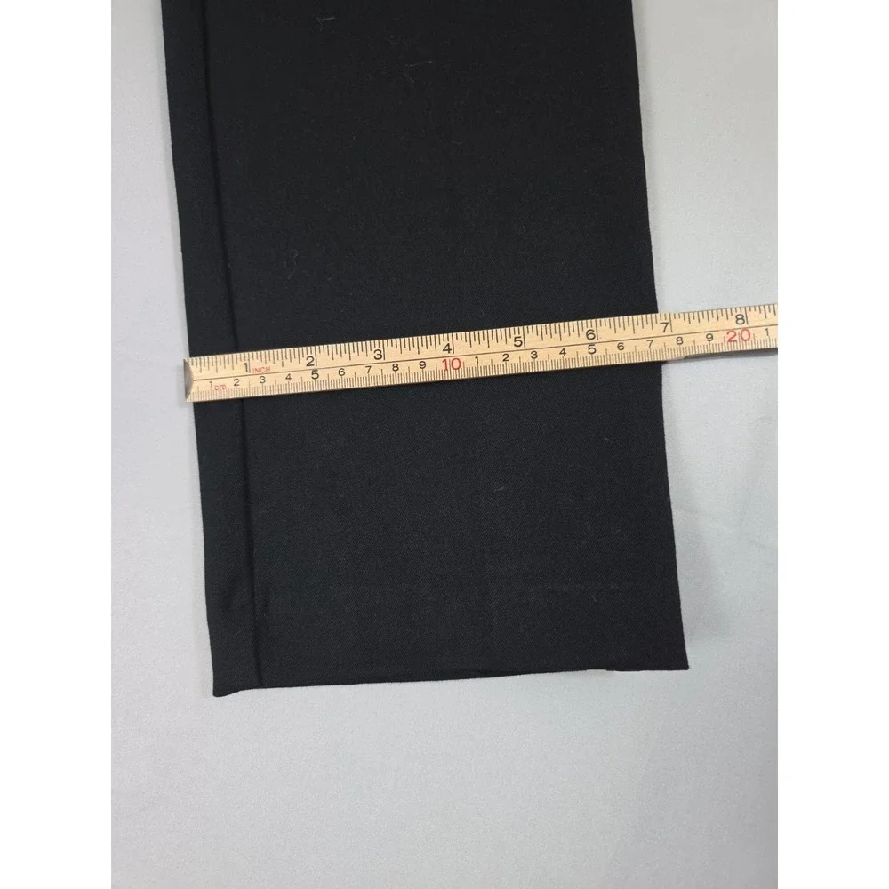 Hm Black Pants Pull On Size 8 Womens Elastic Waist Stripes